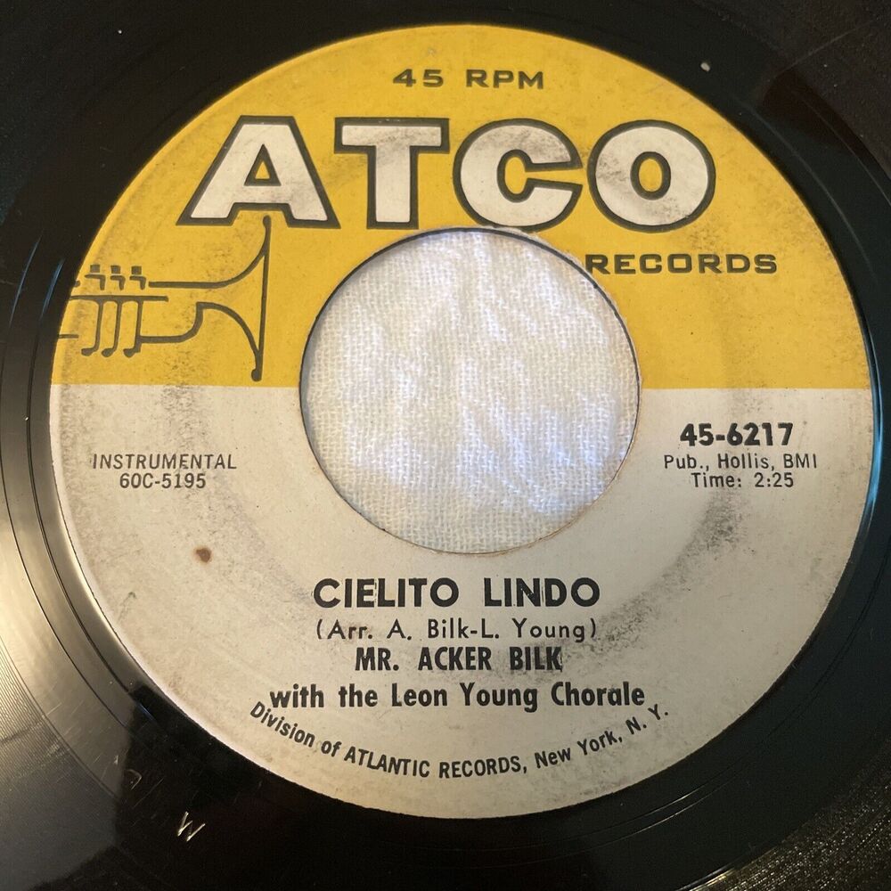 Mr. Acker Bilk Stranger On The Shore/Cielito Lindo 45RPM Atco Records 1962 - Picture 2 of 12